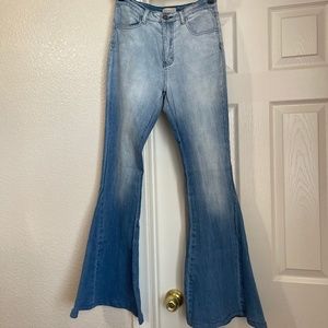 Gypsea Dreams Denim Flared Jeans in Small.